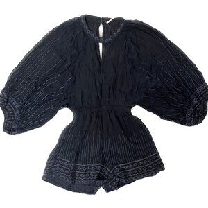 FREE PEOPLE (EMBROIDERED ROMPER)